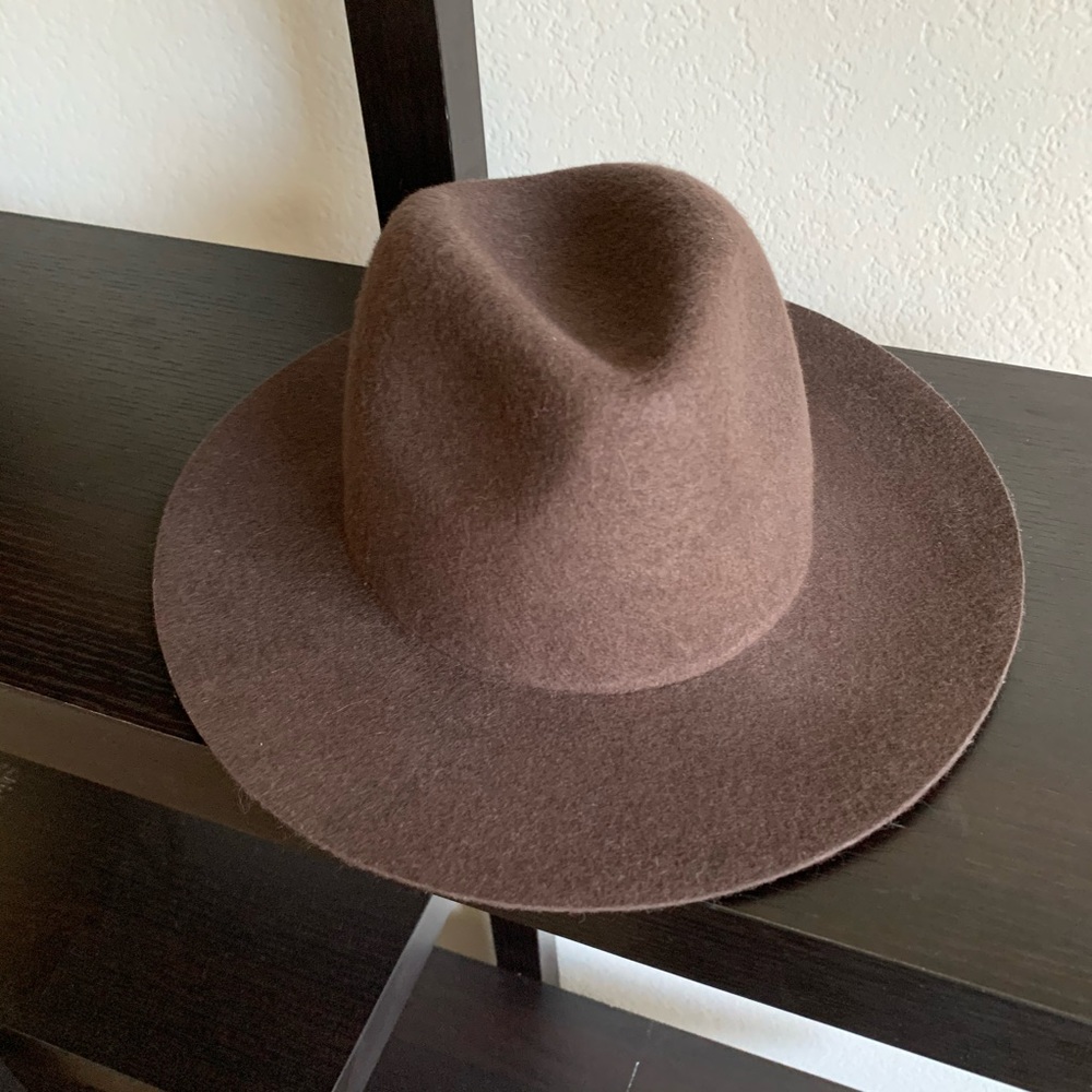 NEW Brown Felt Fedora Hat